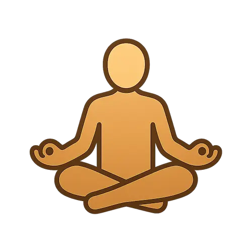 Icono de persona meditando